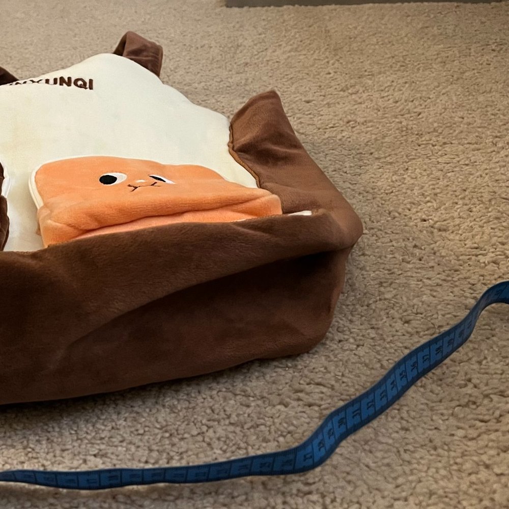 Plush Ice Cream Sandwich & Toast Tote Bag | NWOT | Cute & Kawaii Eccentric Tote - Picture 6 of 14